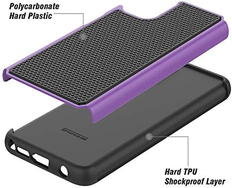 סיאונר אטום הלם טלפון כיסוי לכיסוי מוטורולה מוטו G Stylus [לא עבור Moto G Stylus 2020] [Purple]